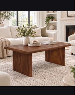 Solid Wood Rectangular Coffee Table