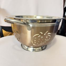 Copper-Tone Stainless Steel Strawberry Colander