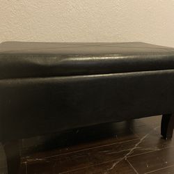 Black Storage Bench 