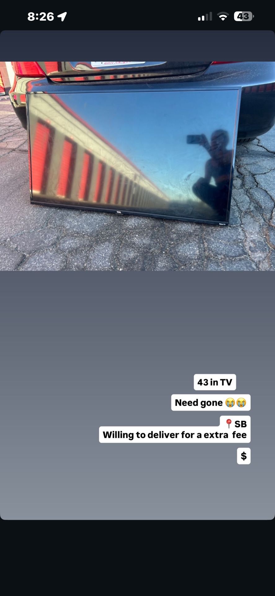 43in tv