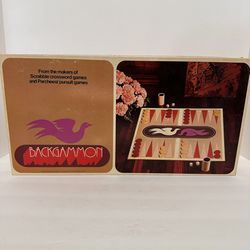 Vintage  1975 BACKGAMMON Board Game 
