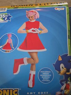 Disguise Amy Rose Sonic Costume Women's L