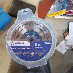 Lowe's Kobalt 7 1/4" 24 Tooth Carbide Tipped Saw Blades Set 5