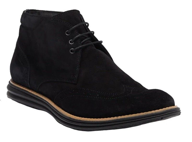 Bugatchi Garda Suede Lace-Up Boot Nero EU 42.5 / US 9.5