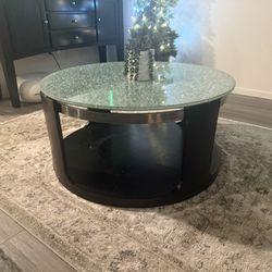Cracked Glass coffee table