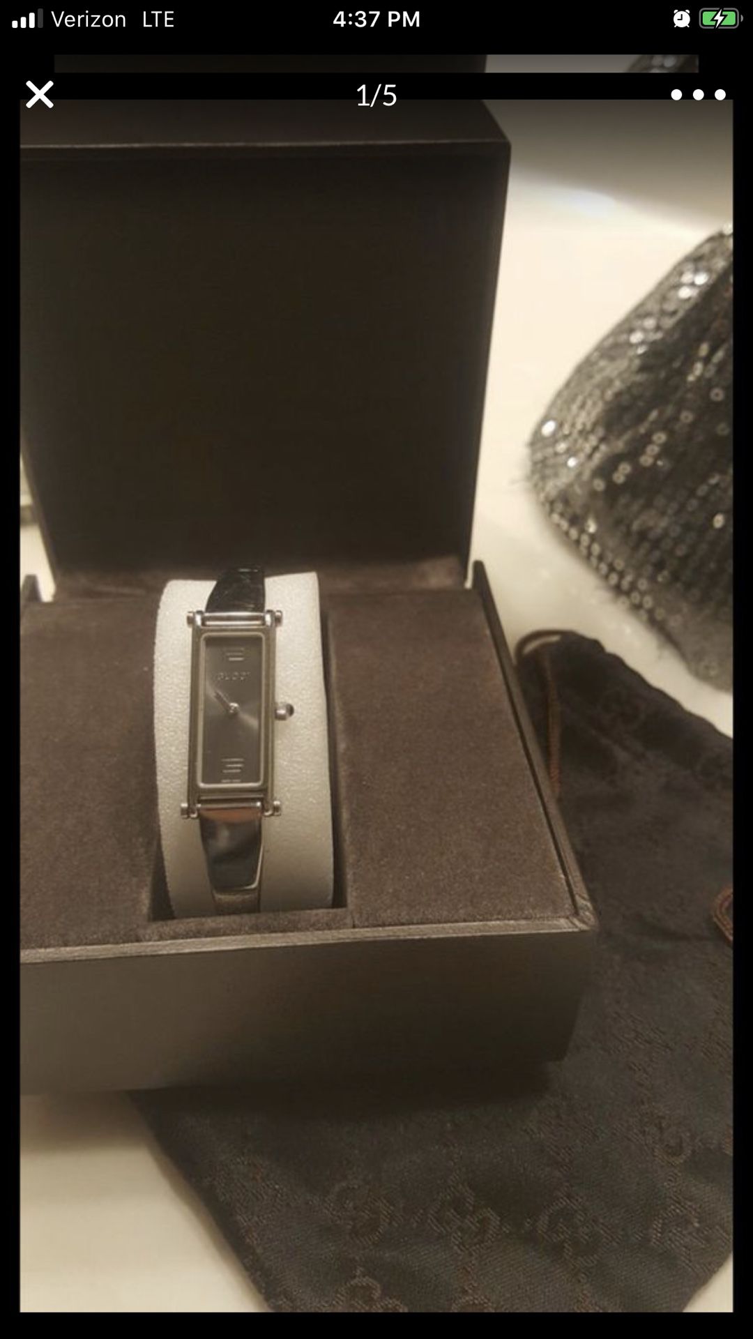 Authentic Gucci woman's stainless steel watch