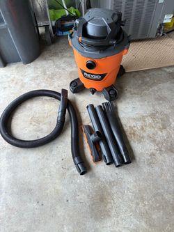 RIDGID Wet/Dry Shop Vac with Attachments
