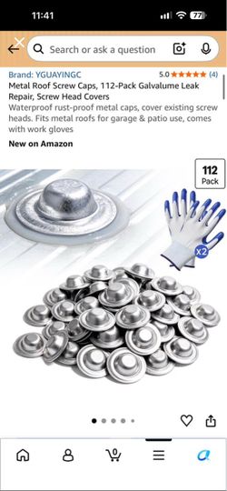 YGUAYINGC Metal Roof Screw Caps 112-Pack