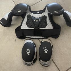Kids Motorcycle Chest Protector And Elbow Pads