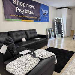 Sofa sectional black or brown