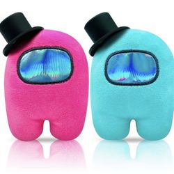Among SUS Plush Toys 4.3"| Game Stuffed Plushie | Cute Plushies Merch Crewmate Imposter Doll Gifts for Game Fans and Boys Girls Kids Birthday Party De