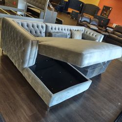 STERLING SILVER SECTIONAL COUCH