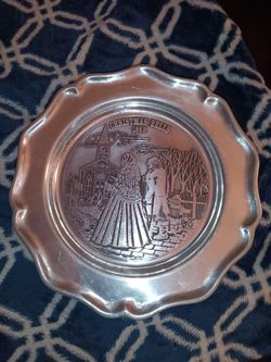 Pewtarex York Christmas Limited Edition Plate