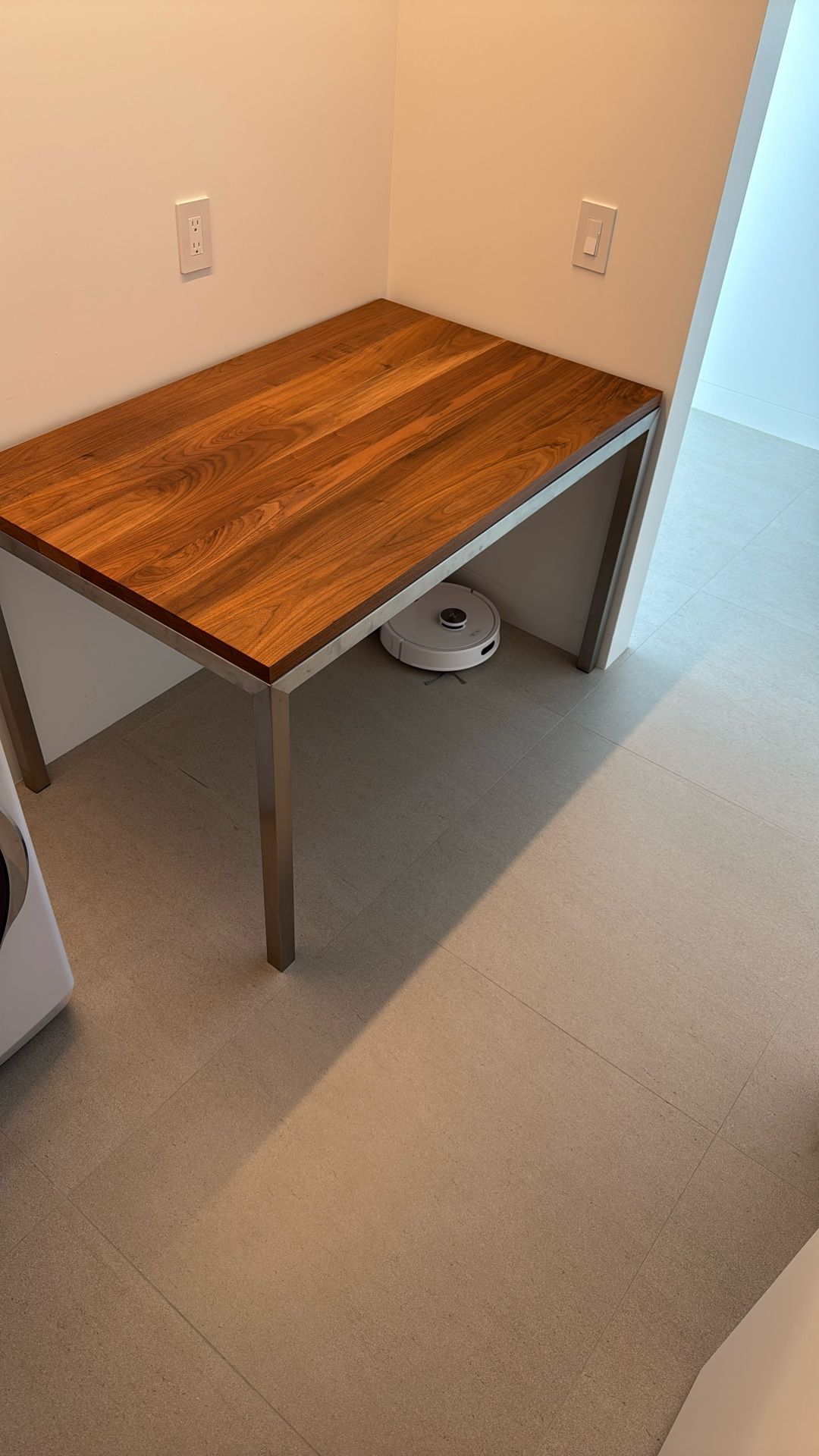 Walnut & Steel Table