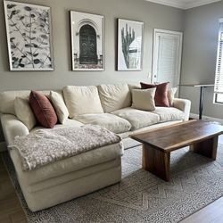 Cream Down Feather Sectional 