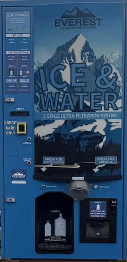 Water and Ice vending machine