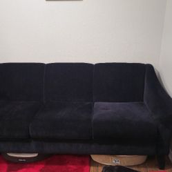 Black Fabric Sofa