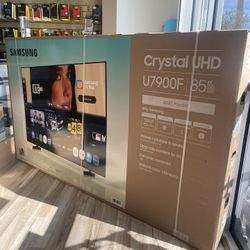 85” Inch Samsung Crystal UHD Smart Tv Finance It! $10 To $100 Down Payment
