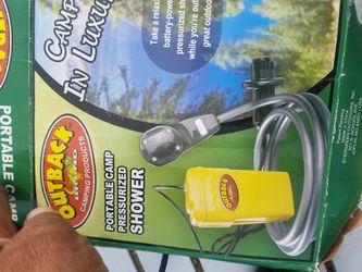 Portable battery operated shower