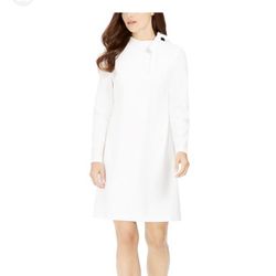 Calvin Klein Ladies Long Sleeve Tie Neck Details 