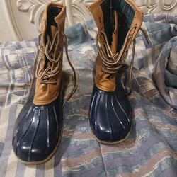 Brown Designer Hightop Boots 