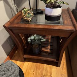 Two Living Room Wood Side Tables
