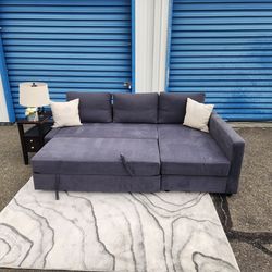 Pullout Sleeper Sofa + Chaise + Storage FREE DELIVERY