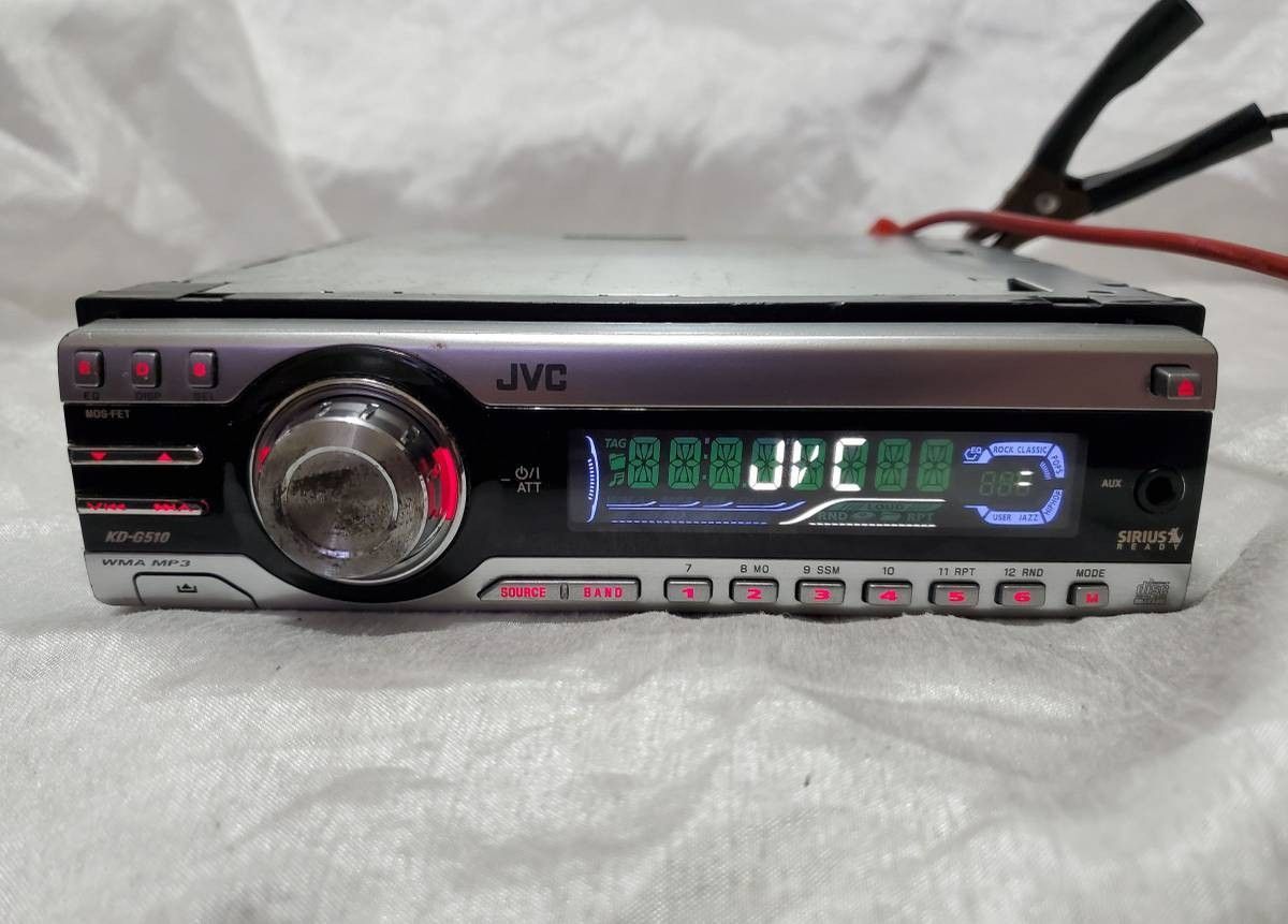1 DIN JVC KD-G510 CD Receiver MP3/WMA Playback FM/AM Player Radio 200 watts KWRDS: Car SUV Sony Kenwood Alpine Pioneer Clarion Dual OEM Stuck Aiwa 