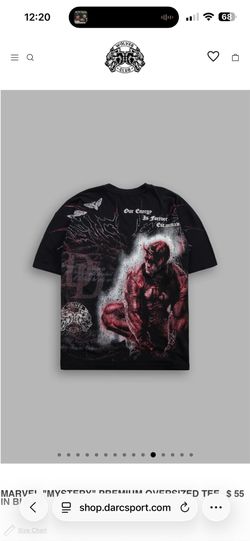 Darc Sport Marvel “Mystery” Daredevil Oversized Tee Size XL