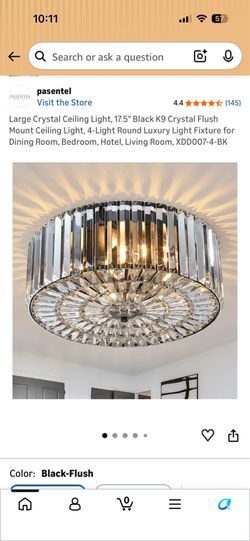 Large Crystal Ceiling Light,Flush Mount Ceiling Light,