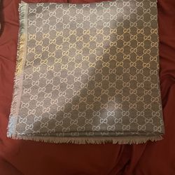 grey and rainbow gucci scarf