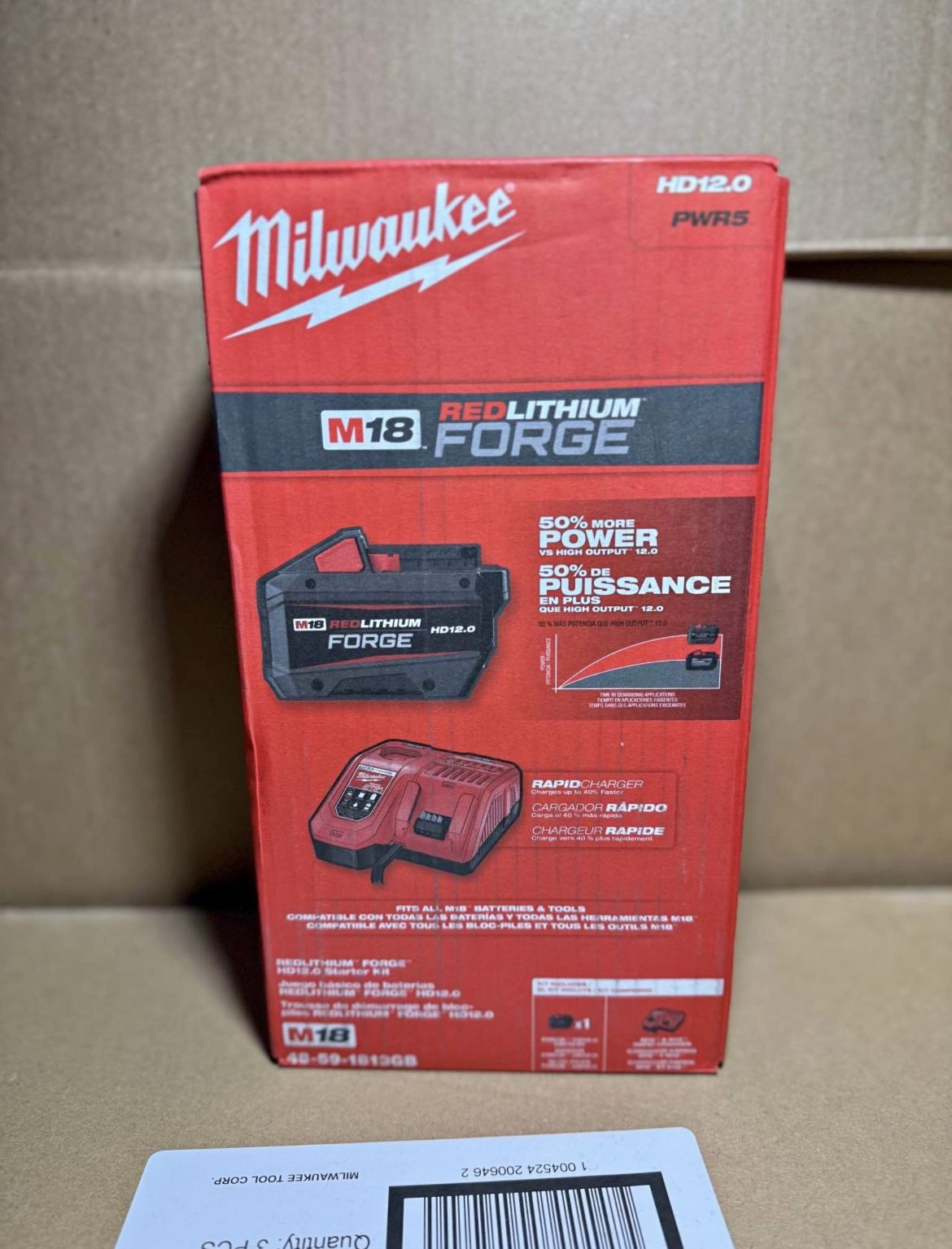 Milwaukee 12.0 Forge Battery & Rapid Charger Kit 