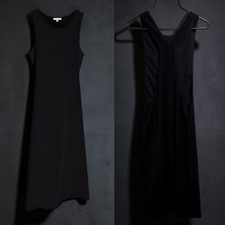 Forever 21 Black Sleeveless A-Line Midi Dress