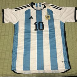 Argentinian World Cup, your jersey ( XL ) Messi name on the back & #10