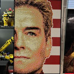 🦅 LEGO Mosaic Art – Homelander from The Boys | 10,240 Pieces | 3.3 ft × 2.3 ft