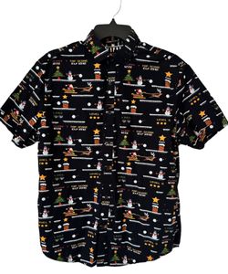 Christmas Button Up Shirt Men’s