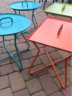 Mid center modern side tables