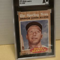 Mickey Mantle 1962 Topps All Star Card