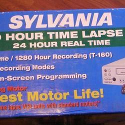 Sylvania SY96R 1280 Hour Time Lapse 24-Hour Real Time Surveillance VCR **NIB**