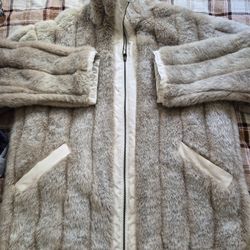 Blue Studio Faux fur Reversible water-resistant coat