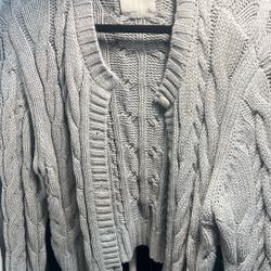Grey Cardigan - Abercrombie 