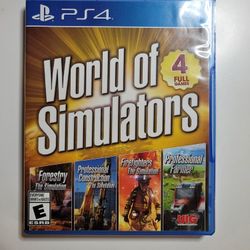 Ps4 Game ... World Of Simulators 4 Games In 1 !!!