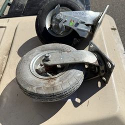Two large wheels