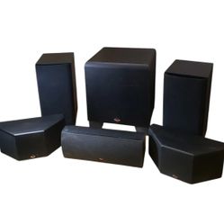 5-Piece Klipsch Home Theater Speaker Set W/ Subwoofer