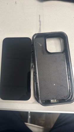 iPhone 13pro with Black Protective Case