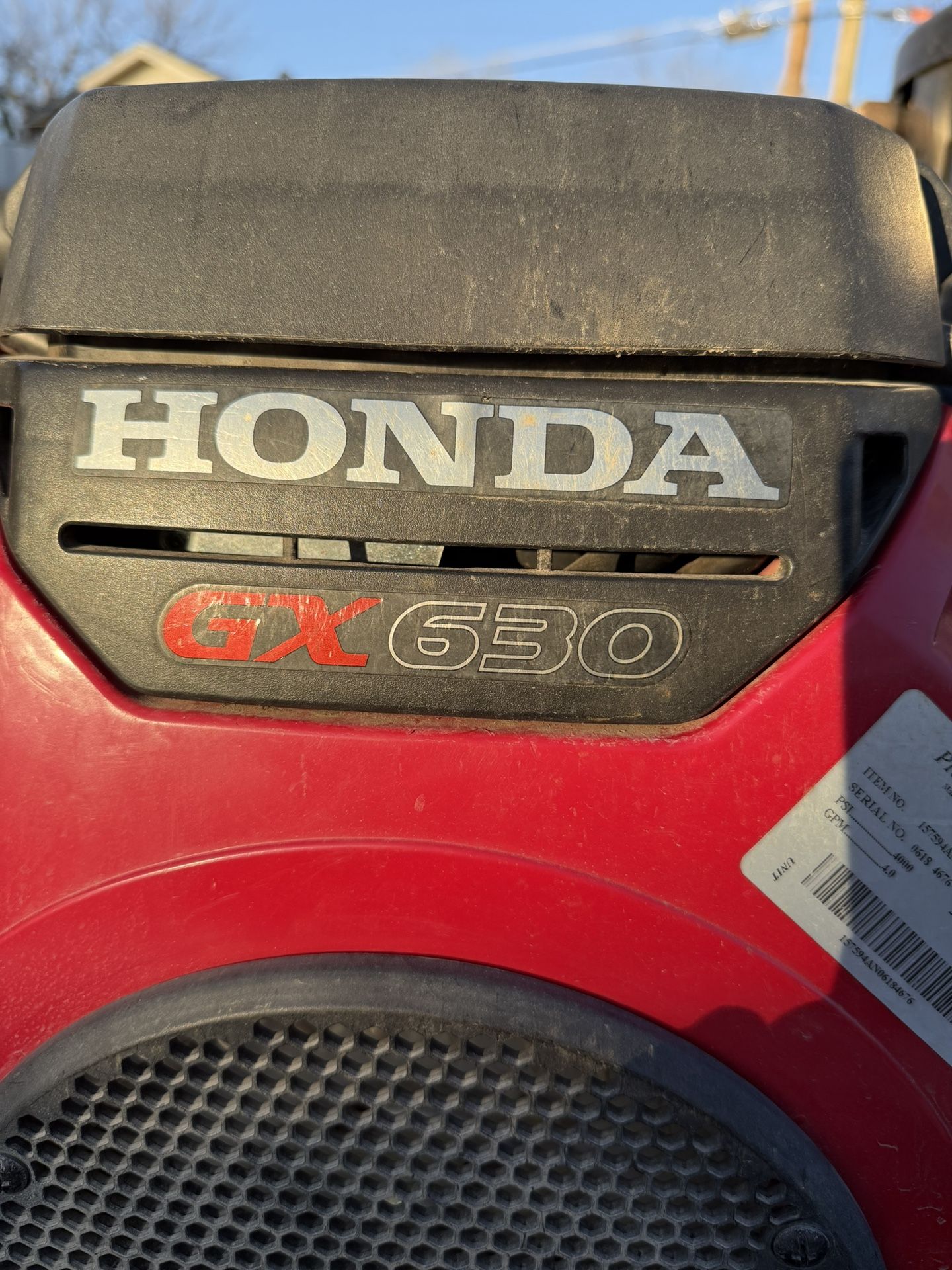 Honda Pressure Washer