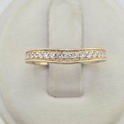 14k gold 1/3ctw vs diamond wedding band from Gabriel & Co