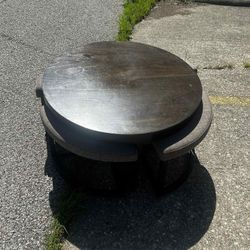 Coffee Table With 4 Chairs 