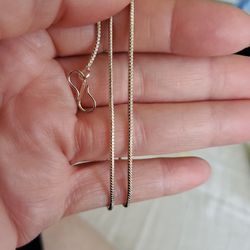 Sterling silver chain 17.5"