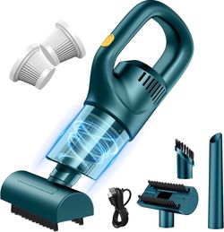 Cordless Handheld Car Vacuum Cleaner w/ Attachments & 2 HEPA Filters